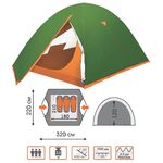 Палатка туристическая WoodLand DOME 3