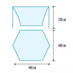 Палатка Tramp Lite Tent orange оранжевый