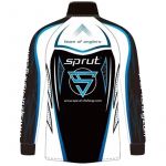 Футболка с длинным рукавом Sprut Team of Anglers II (Limited Edition) Black/White/Blue р. L