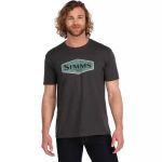 Футболка Simms Logo Frame T-Shirt, Charcoal Heather, M