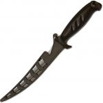 Нож филейный Kosadaka N-F501 15см с серейтором, жёсткий чехол с фиксатором