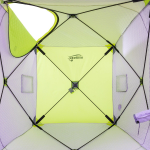 Палатка зимняя Premier Fishing Куб утеплённая 1,5х1,5 yellow lumi/gray