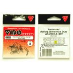 Вертлюг с застежкой Vido Craft Impressed Rolling swivel With Nice Snap (BLN) № 3, 6 шт/уп VD-IRSNS-3