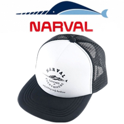 Narval Mesh Cap Catches Everywhere Circle Black and White
