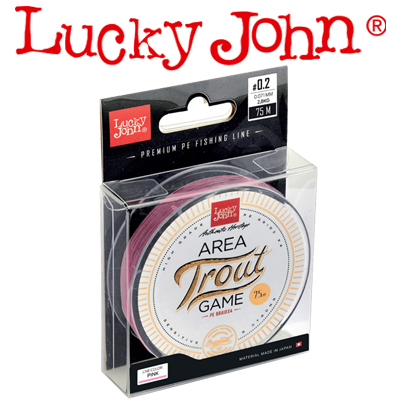 Lucky John Braid PE Area Trout Game Pink 75m