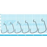 Крючки Flagman Worm Super Wide Gape Offset #3/0 4шт