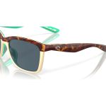 Очки поляризационные Costa ANAA 580P (Shiny Retro Tort/Crem/Mint Frame/ Cray, Medium)