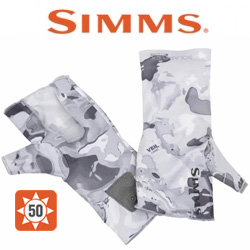 Simms SolarFlex No-Finger SunGlove Cloud Camo Grey