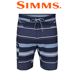Simms Seamount Board Shorts, Huckleberry Stripe