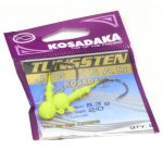 Джиг-головка вольфрам Шартрез 5.3г, №2/0, 2шт (Kosadaka) J-W-chartreuse-5.3-2/0