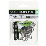 Крючки двойные Yoshi Onyx Double Hook №4/0 ( в упак. 10шт.) (BN)