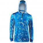 Худи мужская Veduta Air серия UPF50+ Reptile Skin Blue Water р.4XL