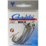 Крючок офсетный Gamakatsu Worm 34 SPR (BL) №1/0 (6шт.)