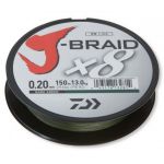 Леска плетеная и ножницы Daiwa J-Braid X8E-W/SC 150m зеленый 0.22mm
