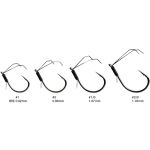 Крючки Varivas Loop Mosquito No.1 / 0 (4pcs) (4513498098290)