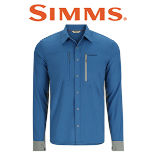 Simms Intruder BiComp Fishing Shirt, Nightfall/Cinder