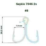 Крючки тройные Saikyo 7046 BN 2X № 8 (10шт)
