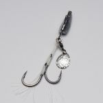 Лепесток Hearty Rise Valley Hunter Spinning Sequin №1 с вертлюгом, silver