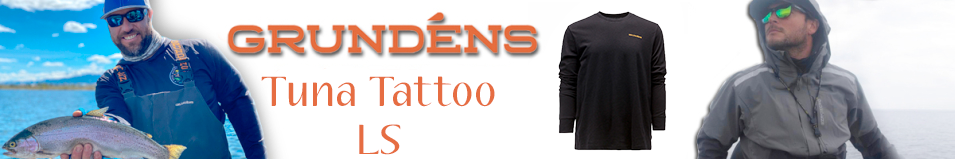 Grundens Tuna Tattoo LS T-Shirt, Black