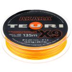 Шнур Akara Teuri X-9 Yellow-Orange 135 м 0,19