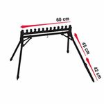 Подставка-гребенка PRO для 9 удилищ c ногами Colmic AP00017