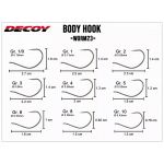 Крючки офсетные Decoy Worm 23 Body Hook # 5