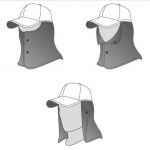 Защита шеи для кепки Shimano AC-099L SUN SHADE цвет черный, размер Free