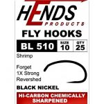 Крючок Hends 510 BL Shrimp Barbless #12, Black Nickel