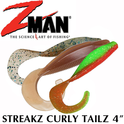 Z-man Streakz Curly Tailz 4"