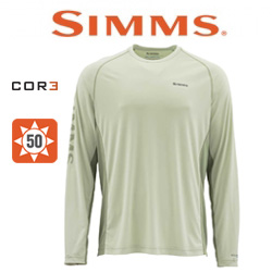 Simms SolarFlex LS Crew Graphic Print Fennel