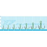 Крючок тройной Flagman Treble hook F36 Luminous Green №14 5шт
