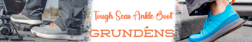 Grundens Tough Seas Ankle Boot, Smoke