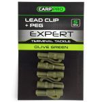 Клипса безопасная Carp Pro Lead Clip + Peg 5шт (CP6608G)