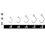 Крючок Vanfook MEB-41F Fusso Black #6, 16 pcs/pack