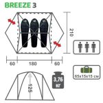 Палатка Helios Breeze-3 (HS-2370-3 GO)