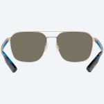 Очки поляризационные Costa Wader 580P Brushed Silver/Blue Mirror 580P