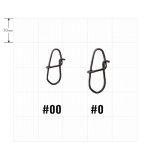 Застежка Vanfook ES-01 Stealth Black #0 10 pcs/pack