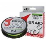 Леска плетеная Daiwa J-Braid X8 300m 0.10mm (флуор.-желтая)