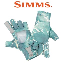 Simms Solarflex SunGlove River Rapids Island Green