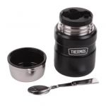 Термос для еды с ложкой Thermos SK 3000 BK Matt Black 918109 цв. черный