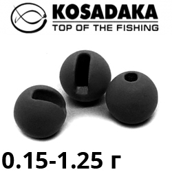 Kosadaka TJB-RB Matt Black Груз-головка вольфрам бусинка