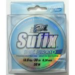 Шнур Sufix Ice Braid Steel Gray 50м 0.24мм 30lb