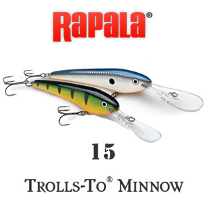 Rapala Trolls to Minnow TTM15