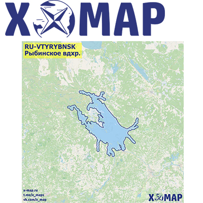 Карты X-MAP Рыбинское вдхр.