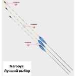 Дневной поплавок Narooye "Сапфир" carbon conical - 450мм 3,0г
