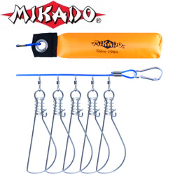 Кукан Mikado 5-ть застёжек в чехле