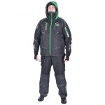 Костюм-поплавок мужской зимний ХСН "Angler prosport", hardguard, черный (зеленые молнии) (54-56/182)