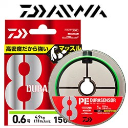 Daiwa UVF PE Dura Sensor 8Braid +Si² [Lime Green] 150m
