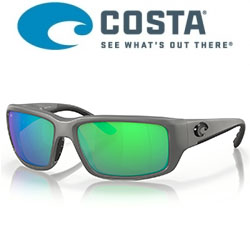 Costa Fantail 580 P (Matte Gray / Green Mirror, Medium)