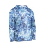 Футболка FHM "Mark Hoodie" Принт голубой XS